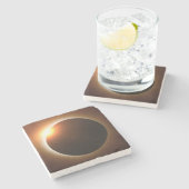 Gesamtsolares Eclipse Steinuntersetzer (Seitenansicht)