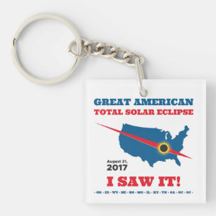 GesamtSonnenfinsternis - 2017 - ich sah sie! Schlüsselanhänger