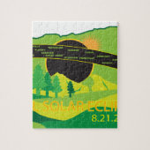 GesamtSonnenfinsternis 2017 über Puzzle (Vertikal)