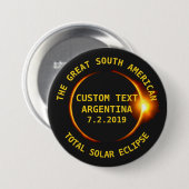 GesamtSonnenfinsternis 2019 Argentinien, Button (Vorne & Hinten)
