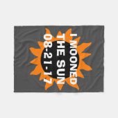 GesamtSonnenfinsternis Mooned ich den Sun Fleecedecke (Vorderseite (Horizontal))