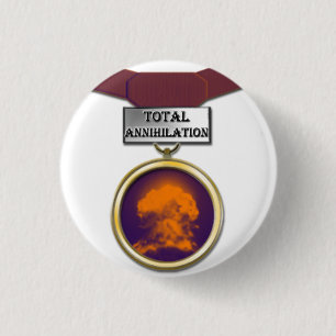 Gesamtvernichtungsmedaillenknopf Button