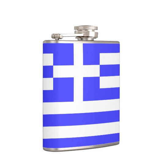 Gesamtwert der griechischen Flagge Flachmann (Rechts)