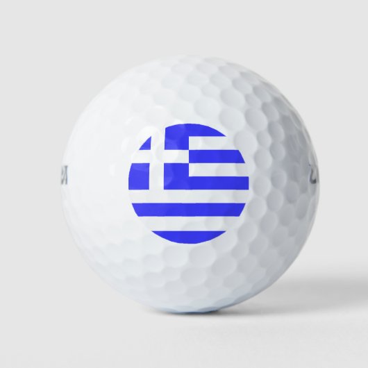 Gesamtwert der griechischen Flagge Golfball (Vorderseite)