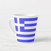 Gesamtwert der griechischen Flagge Milchtasse