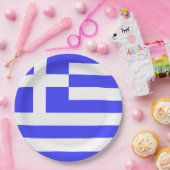 Gesamtwert der griechischen Flagge Pappteller (Party)