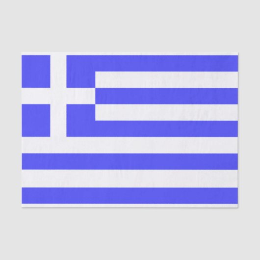 Gesamtwert der griechischen Flagge Seidenpapier (Vorderseite)