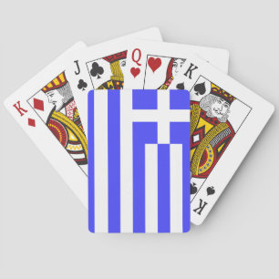 Gesamtwert der griechischen Flagge Spielkarten