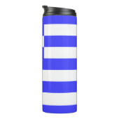 Gesamtwert der griechischen Flagge Thermosbecher (Nach rechts gedreht)