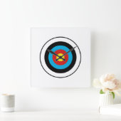 Gesamtzieldesign Quadratische Wanduhr (Zuhause)