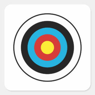 Gesamtzieldesign Quadratischer Aufkleber