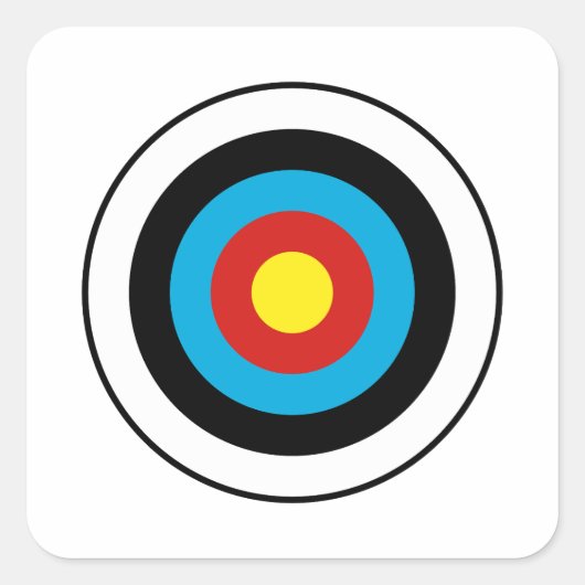 Gesamtzieldesign Quadratischer Aufkleber (Vorderseite)