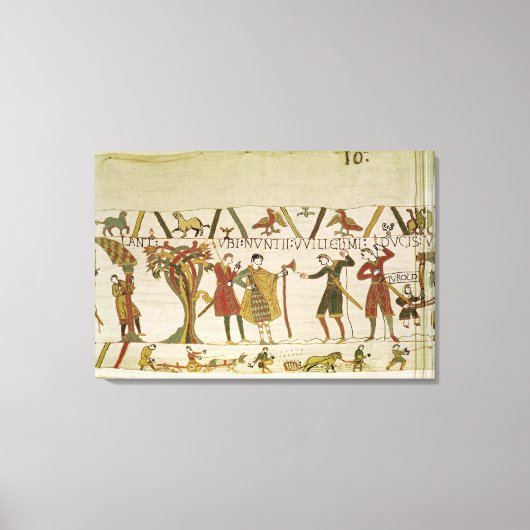 Gesandte aus Duke William werden an Count Typ gesc Leinwanddruck (Vorderseite)