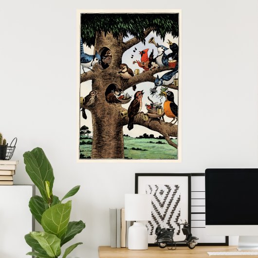 Gesang Birds Poster (Heimbüro)