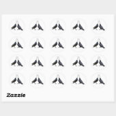 Gesang Crows Stickers (Blatt)
