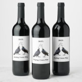 Gesang Crows Wine Labels Weinetikett (Flaschen)