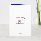 Gesang der Freude Feiertagskarte (Rückseite)