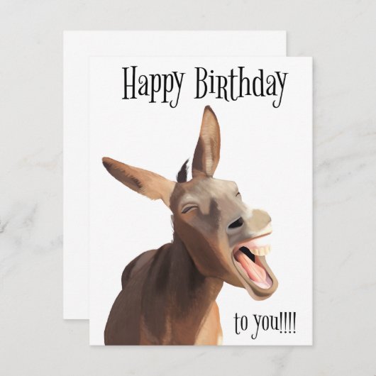 Gesang Donkey - Happy Birthday To You!! (Vorne/Hinten)