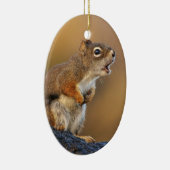 Gesang-Eichhörnchen Keramikornament (Rechts)