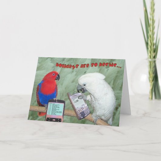 Gesang Feiertagskarte (Vorderseite)