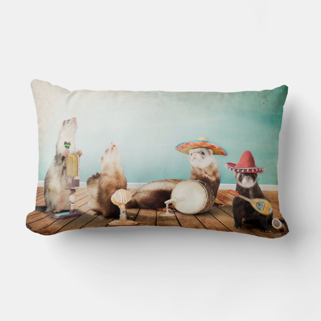 Gesang-Frettchen Lendenkissen (Vorderseite)