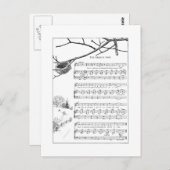 Gesang für das abandonierte Nest im Herbst Postkarte (Vorne/Hinten)