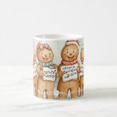 Gesang Gingerbread Man Caroler Kaffeetasse (Mittel)