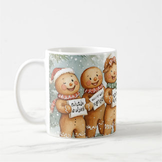 Gesang Gingerbread Man Caroler Kaffeetasse