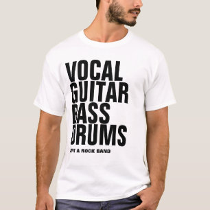 Gesang, Gitarre, Bass, Schlagzeug.. Rock. T-Shirt