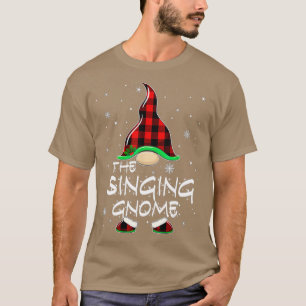Gesang Gnome Buffalo Kariert Matching Family Chris T-Shirt