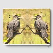 Gesang Gray Catbirds Birthday Party Gästebuch (Rückseite)