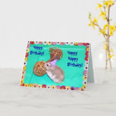 Gesang Hamster-Gram Birthday wünscht Karte (Gelbe Blume)