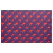 Gesang Herz Muster. Farbige Hinweise auf Violett Stoff (Fat Quarter (45,7 x 55,9 cm))