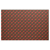 Gesang Herz Muster. Farbnotizen, brauner Hintergru Stoff (Yard (91,4 cm))