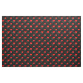 Gesang Herz Muster. Farbnotizen, schwarzer Hinterg Stoff (Yard (91,4 cm))