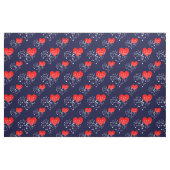 Gesang Herz Muster. Weiße Notizen, Hintergrund der Stoff (Fat Quarter (45,7 x 55,9 cm))