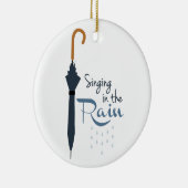 Gesang im Regen Keramik Ornament (Rechts)