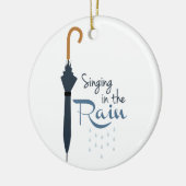 Gesang im Regen Keramik Ornament (Links)