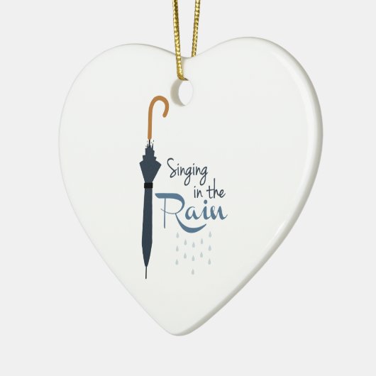 Gesang im Regen Keramikornament (Links)
