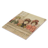 Gesang in der Kirche (w/c auf Papier) Fliese (Seite)