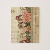 Gesang in der Kirche (w/c auf Papier) Puzzle (Vertikal)