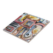 Gesang in der Küche bemalt moderne Kunst Fliese (Seite)