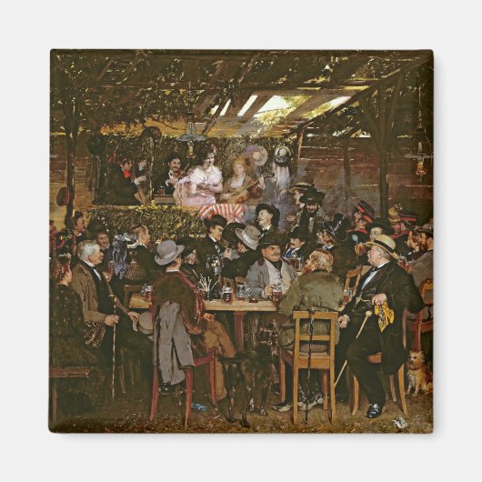 Gesang in einer gefangenen Menschenmenge Magnet (Vorne)