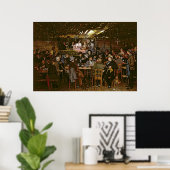 Gesang in einer gefangenen Menschenmenge Poster (Heimbüro)