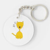 Gesang-Katze Schlüsselanhänger (Rückseite)