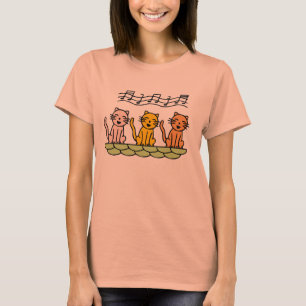 Gesang-Katzen T-Shirts und Geschenke