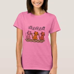 Gesang-Katzen T-Shirts und Geschenke