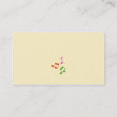 Gesang-Lehrer-Visitenkarte Visitenkarte (Rückseite)