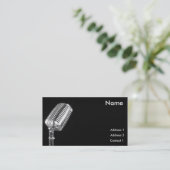 GESANG-LEKTIONS-VISITENKARTE TERMINKARTE (Stehend Vorderseite)