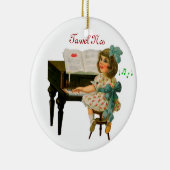 Gesang Mädchen Weihnachtsdekoration Keramik Ornament (Rechts)